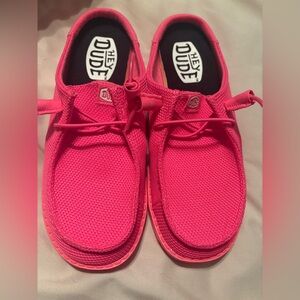 Hey Dude Electric Pink Slip-Ons